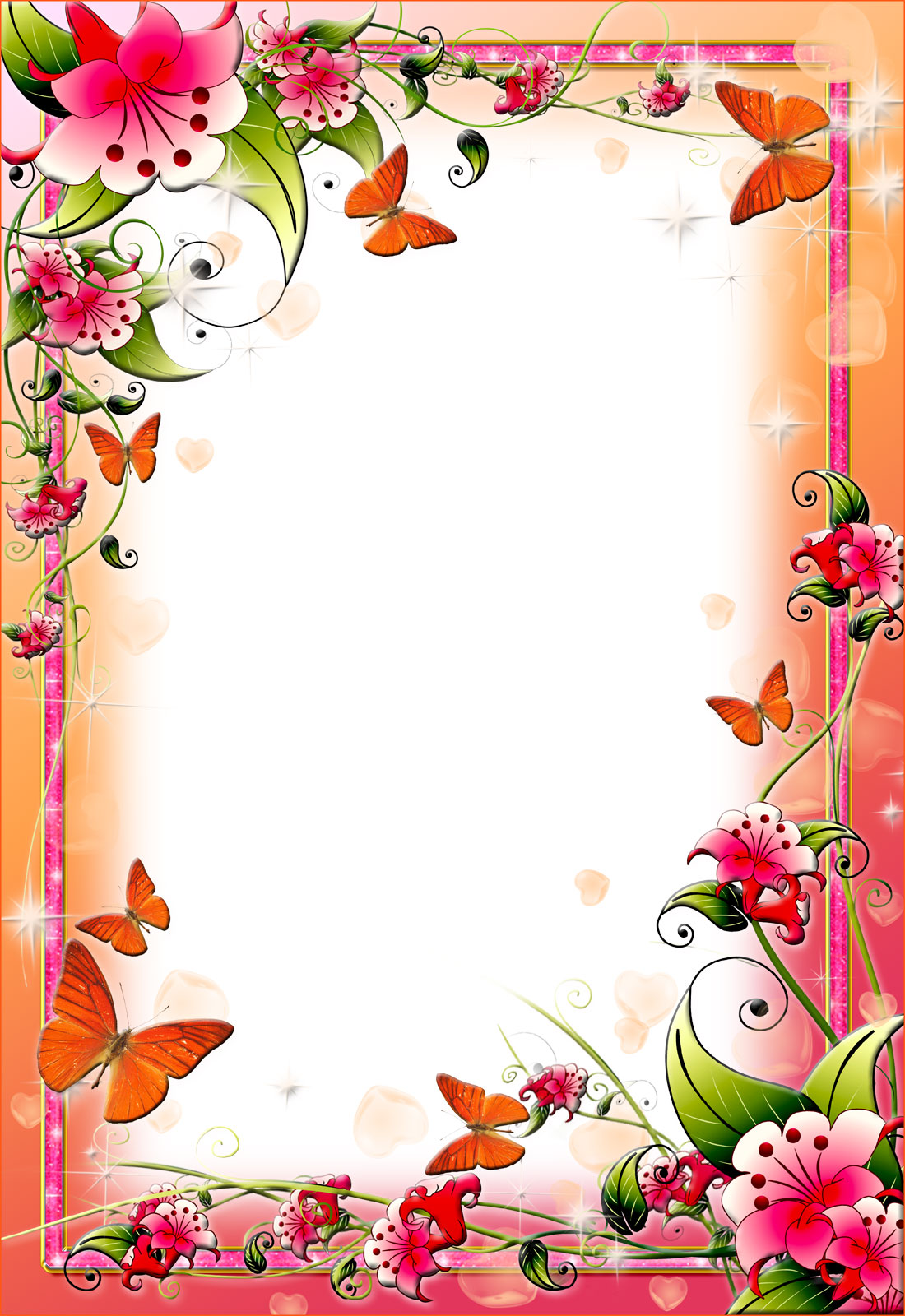 clipart image floral border design - photo #44