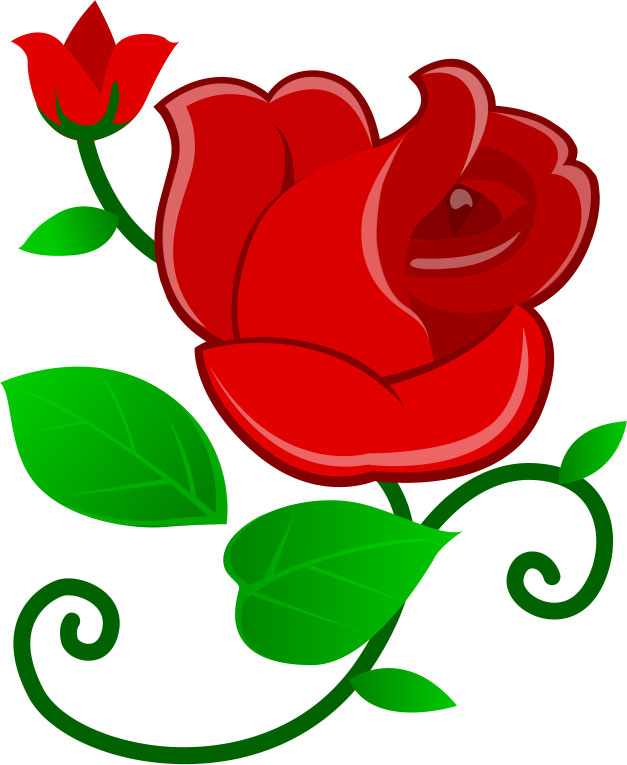 画像サンプル-赤いバラ-ポップ
