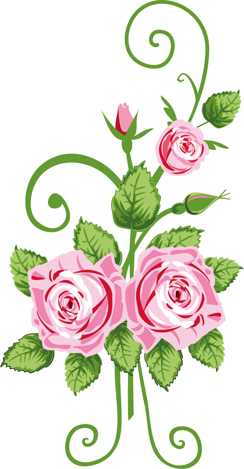 画像サンプル-ピンクのバラ・装飾用