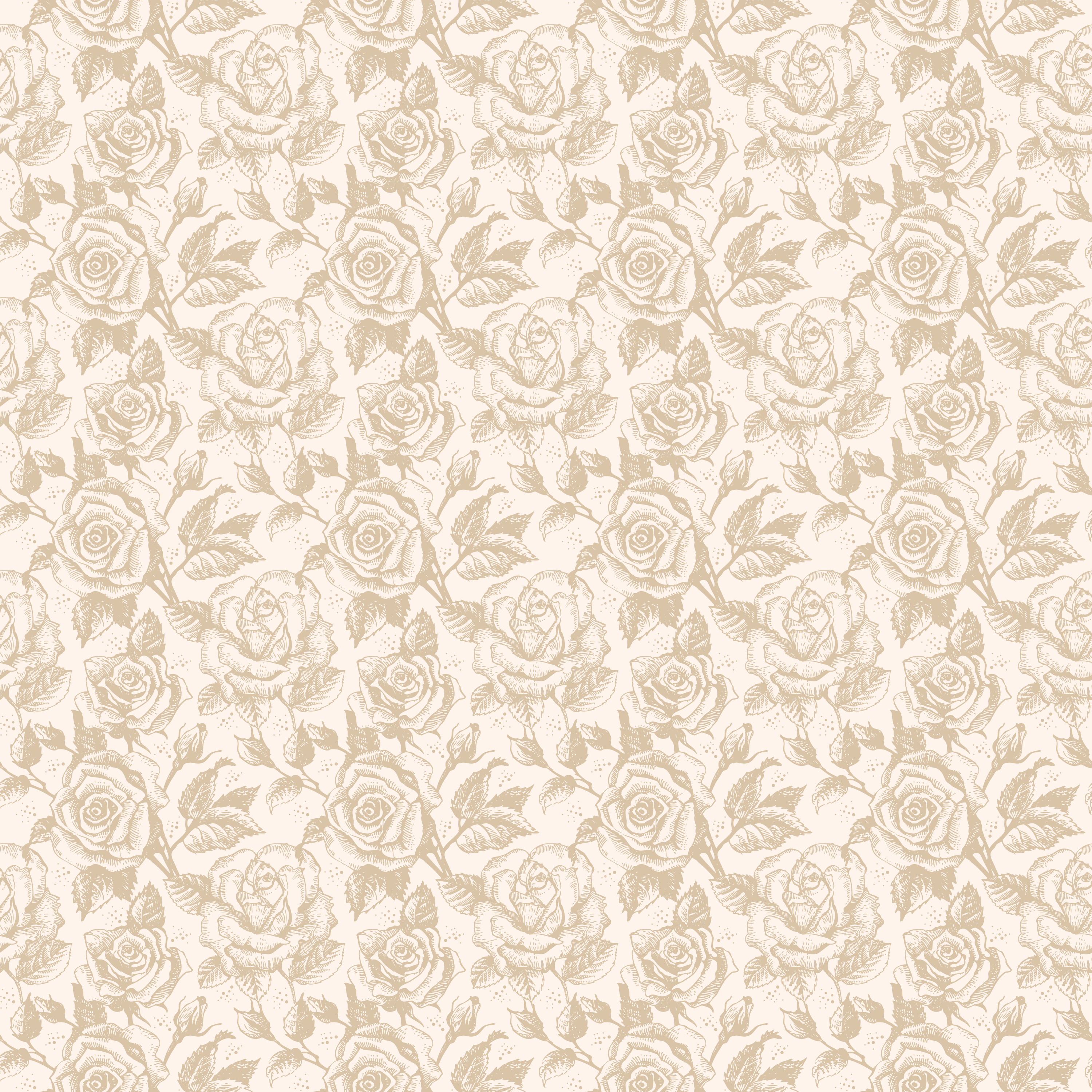 バラのイラスト 画像no 237 壁紙 レトロなバラパターン 無料のフリー素材集 百花繚乱