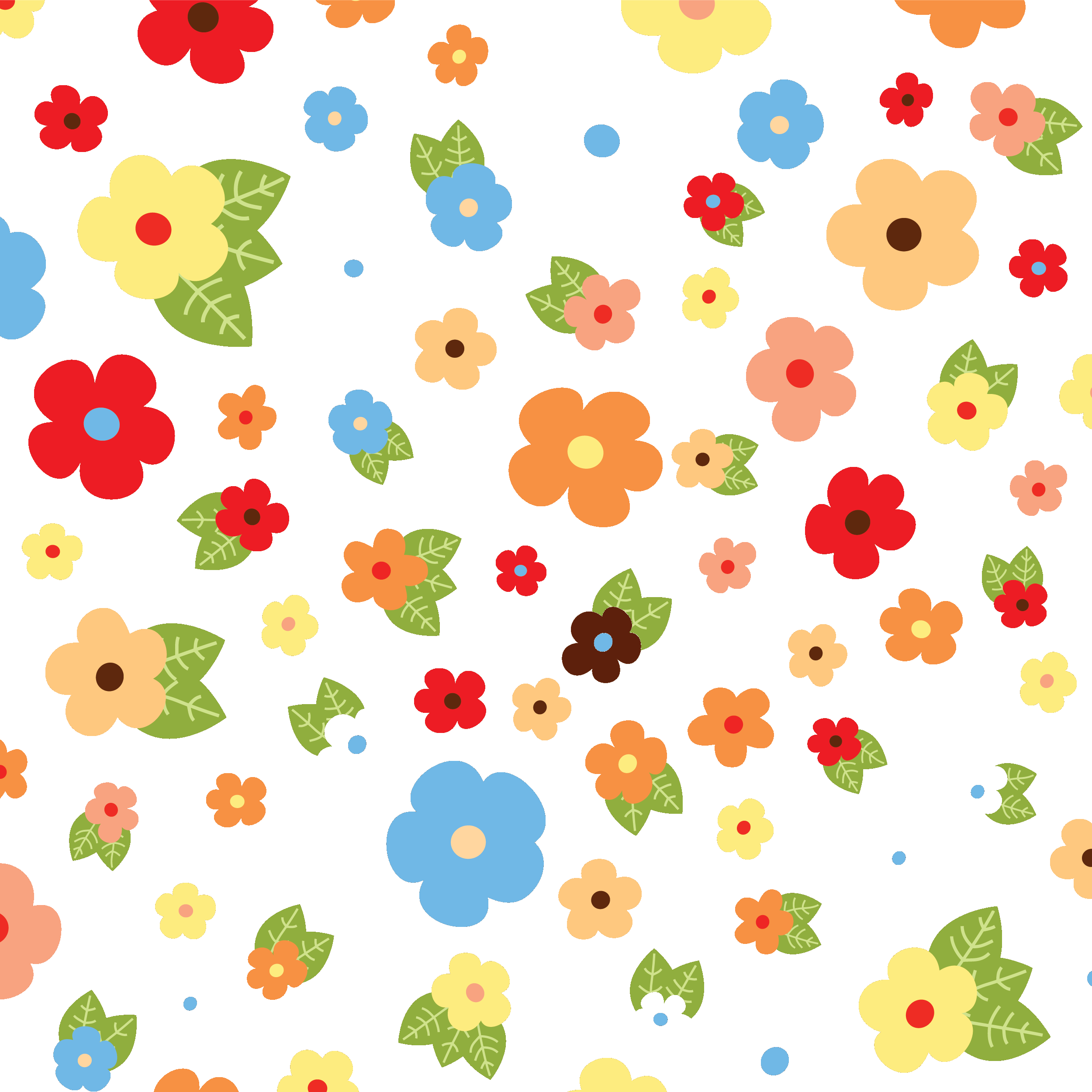 壁紙 背景イラスト 花の模様 柄 パターン No 075 カラフルな花びら 透明