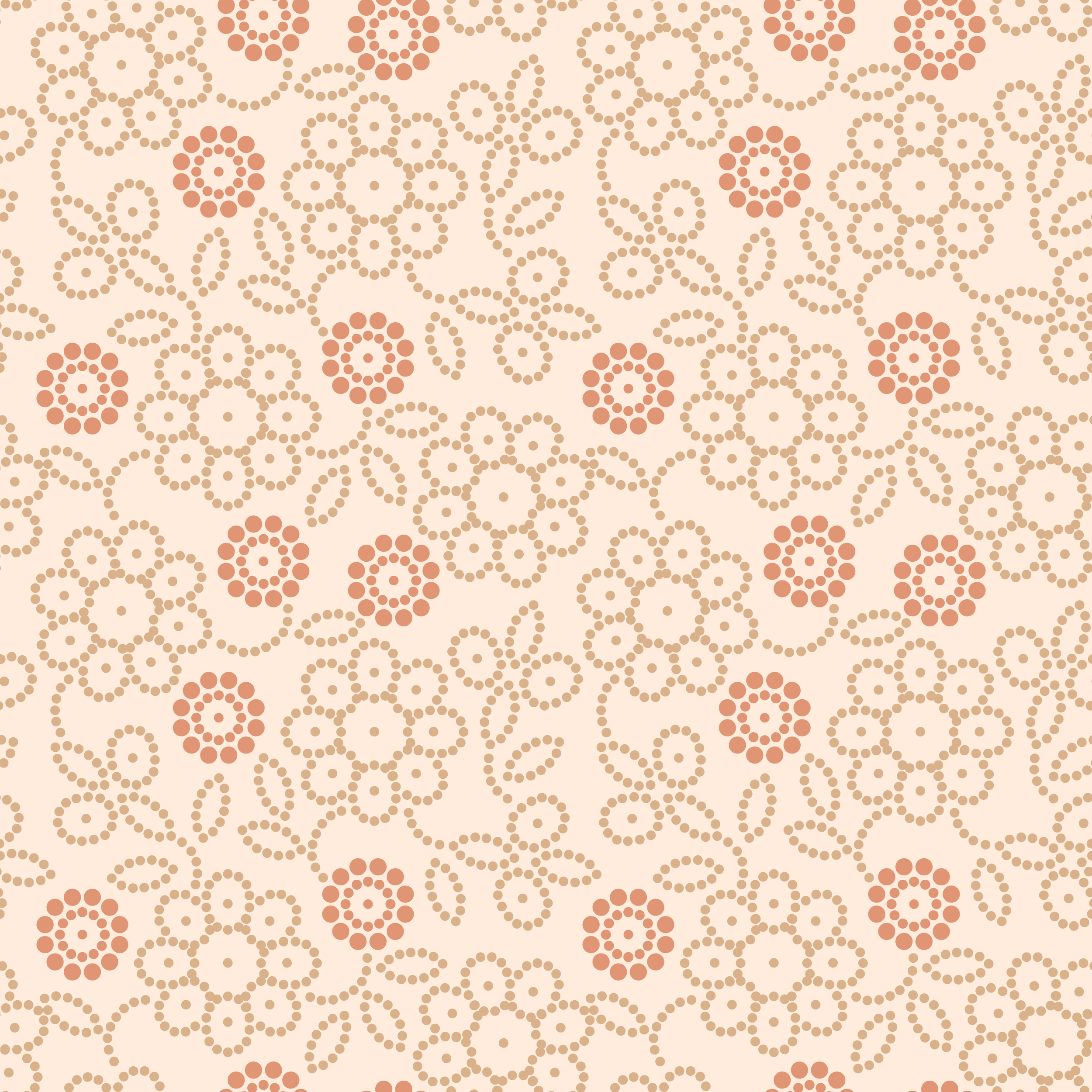 壁紙 背景イラスト 花の模様 柄 パターン No 143 丸の集まり 赤