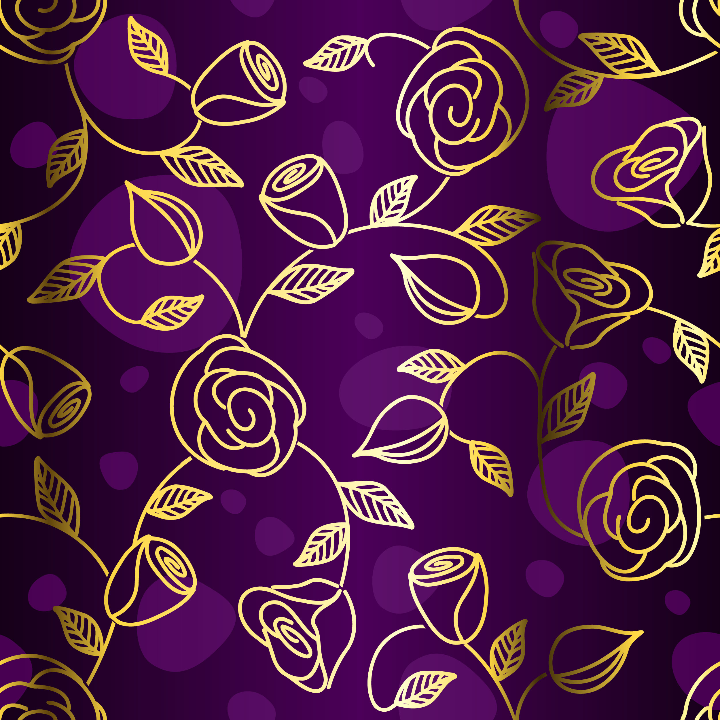 バラの画像 イラスト 壁紙 背景用 No 587 バラ 紫 ゴールドライン