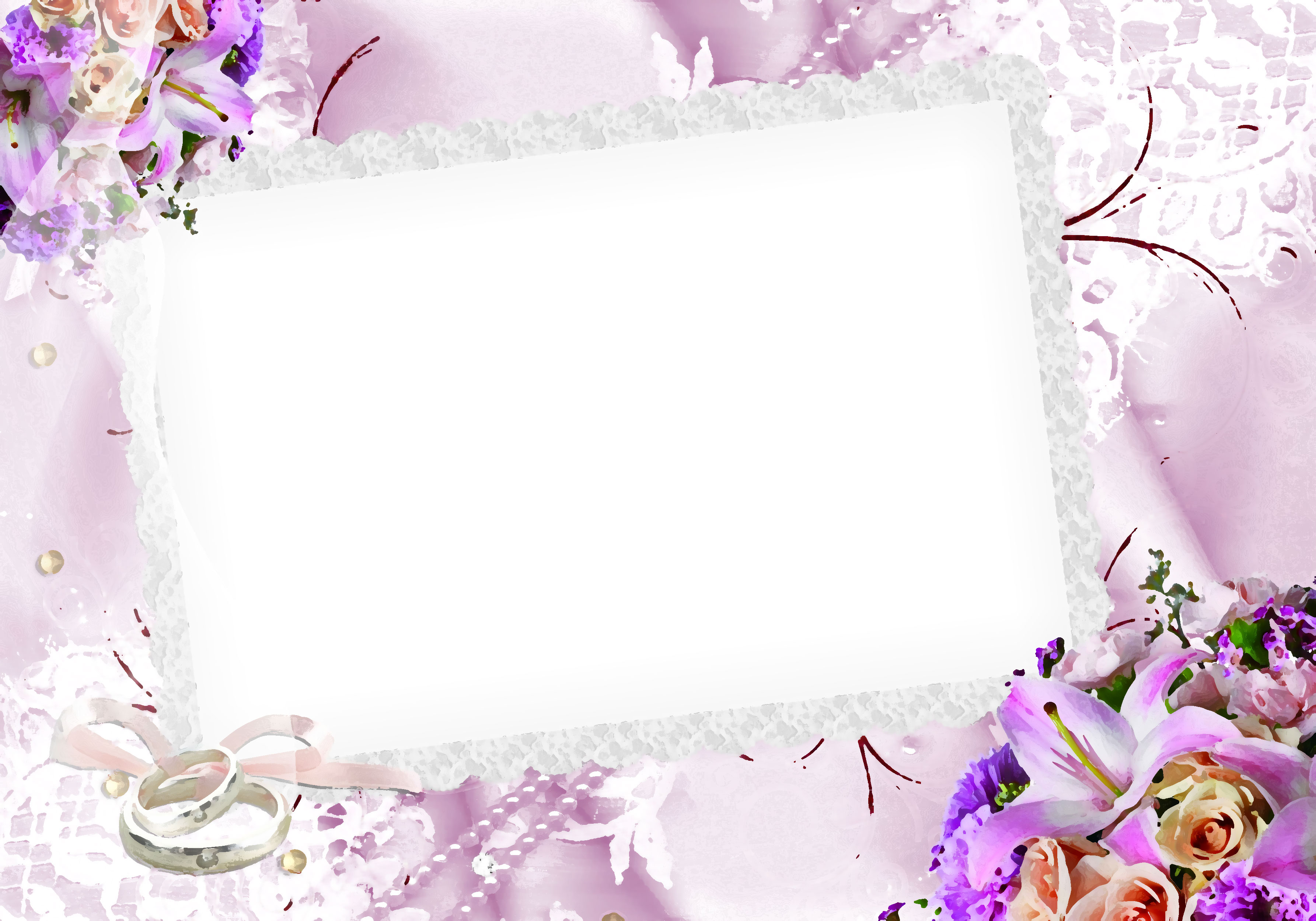 紫色の花のイラスト フリー素材 背景 壁紙no 436 紫 ユリ バラ