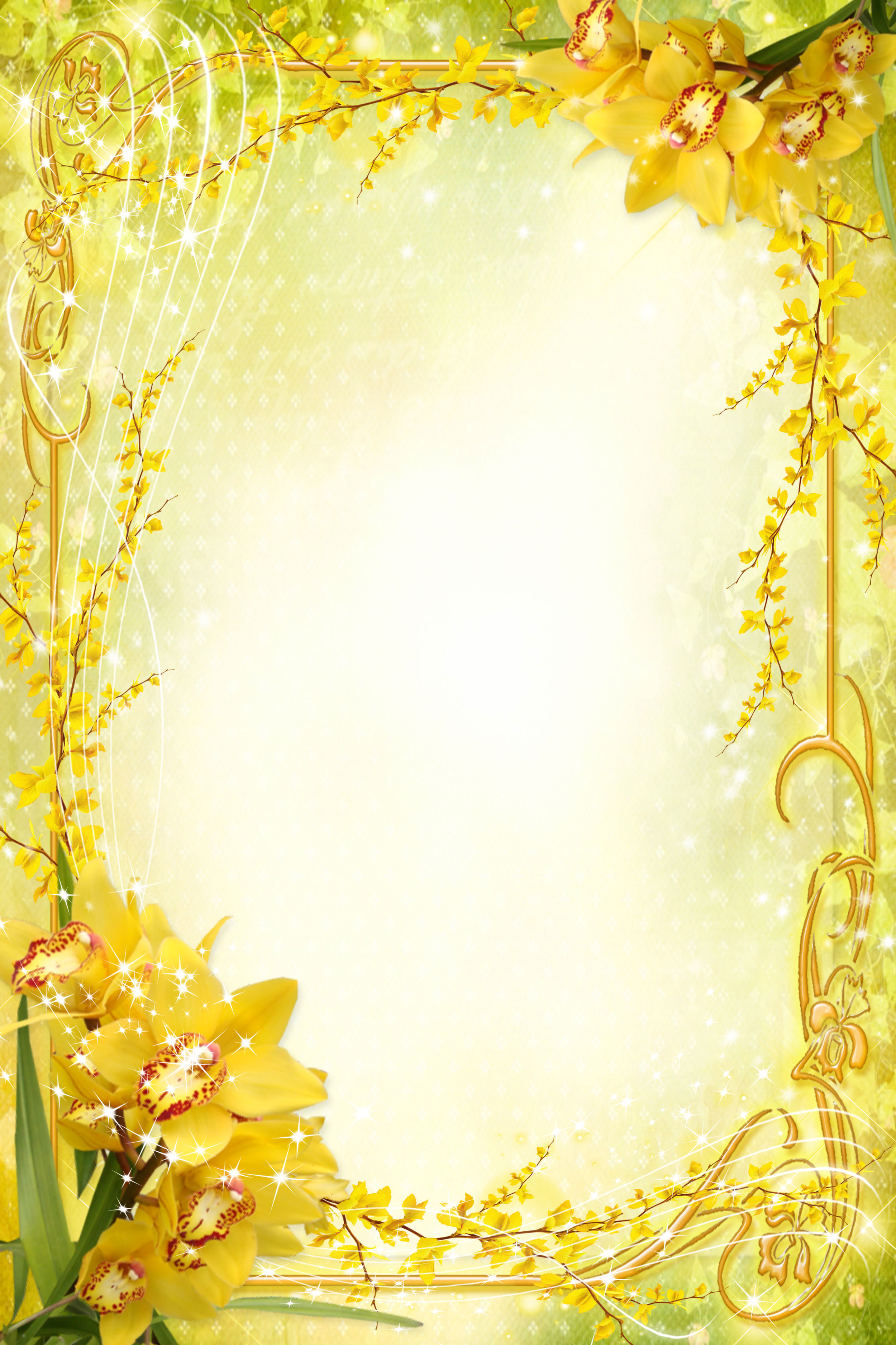 黄色の花のイラスト フリー素材 背景 壁紙no 286 黄スイセン ゴールド