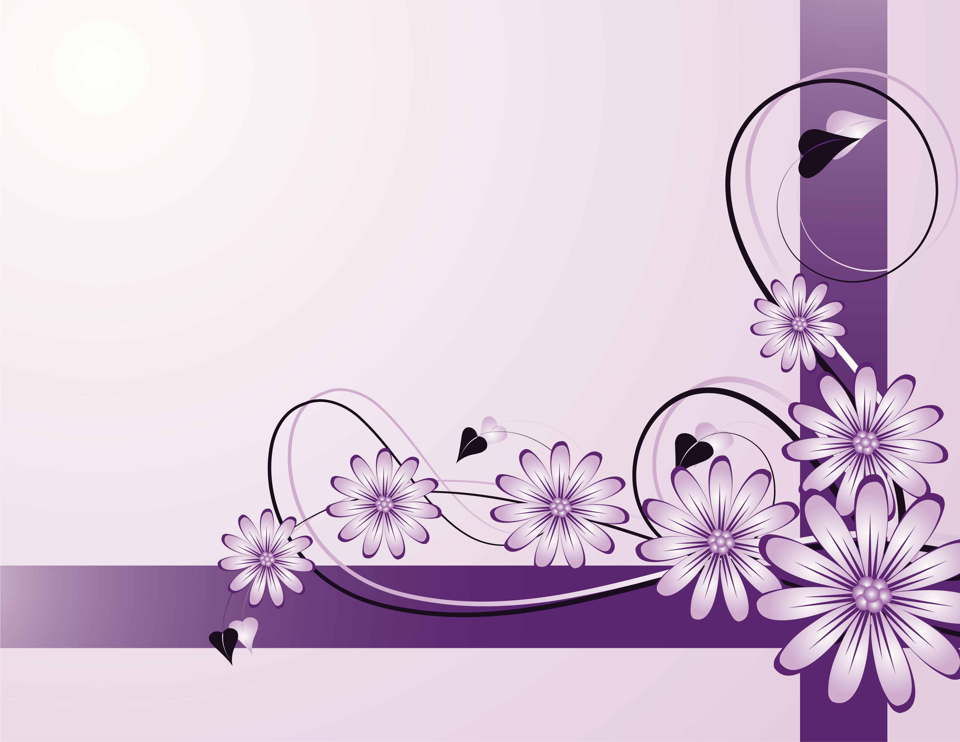花のイラスト フリー素材 壁紙 背景no 573 紫 ハート 十字線