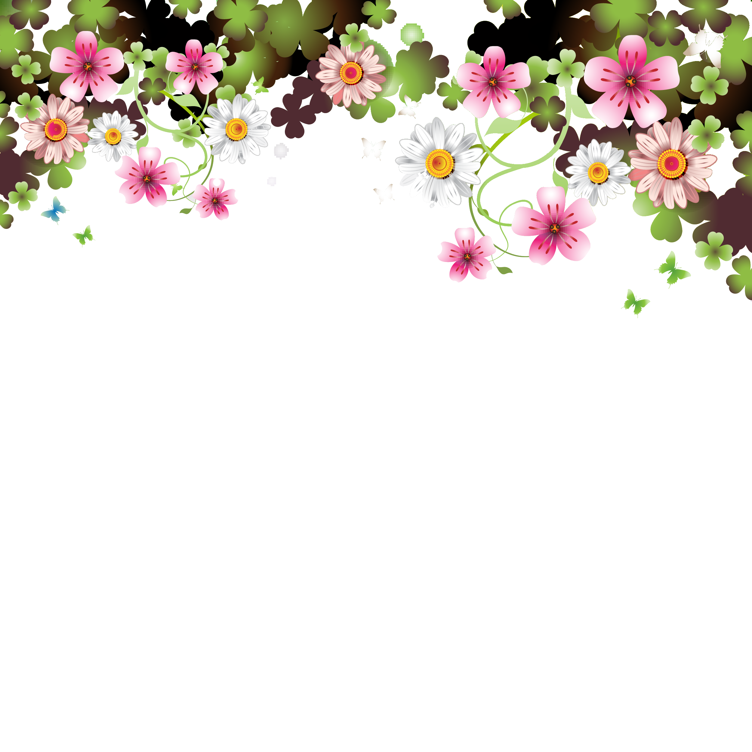 花のイラスト 壁紙 背景５ 無料のフリー素材集 百花繚乱