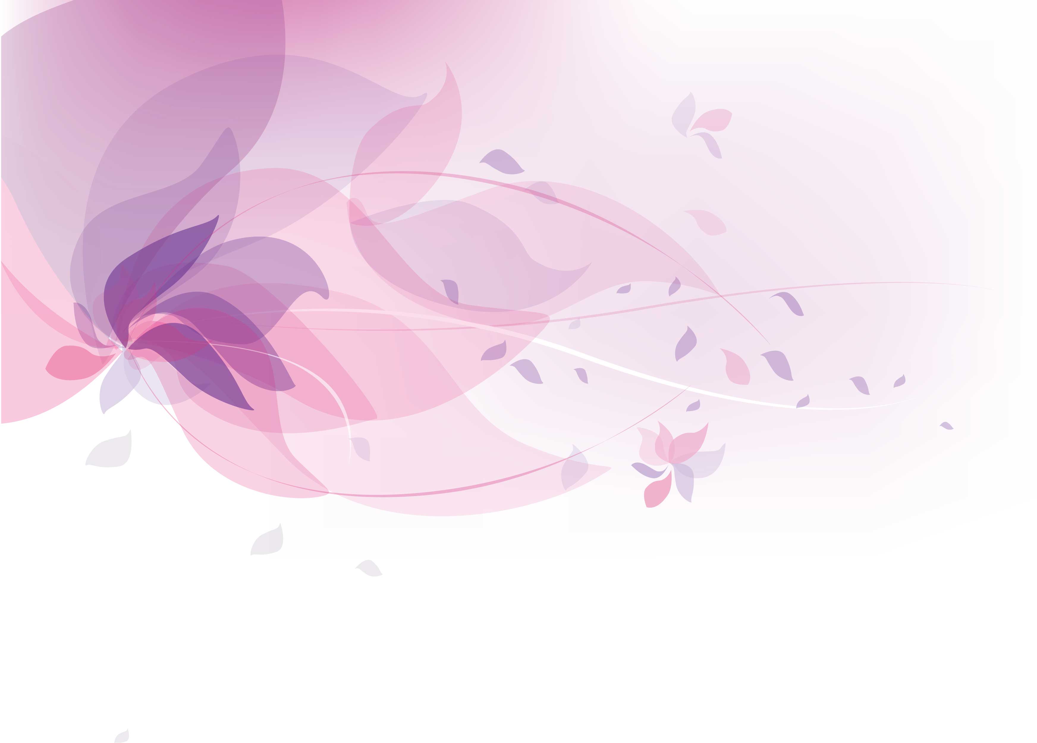 花の背景・壁紙イラスト-赤紫・ピンク・淡い光彩