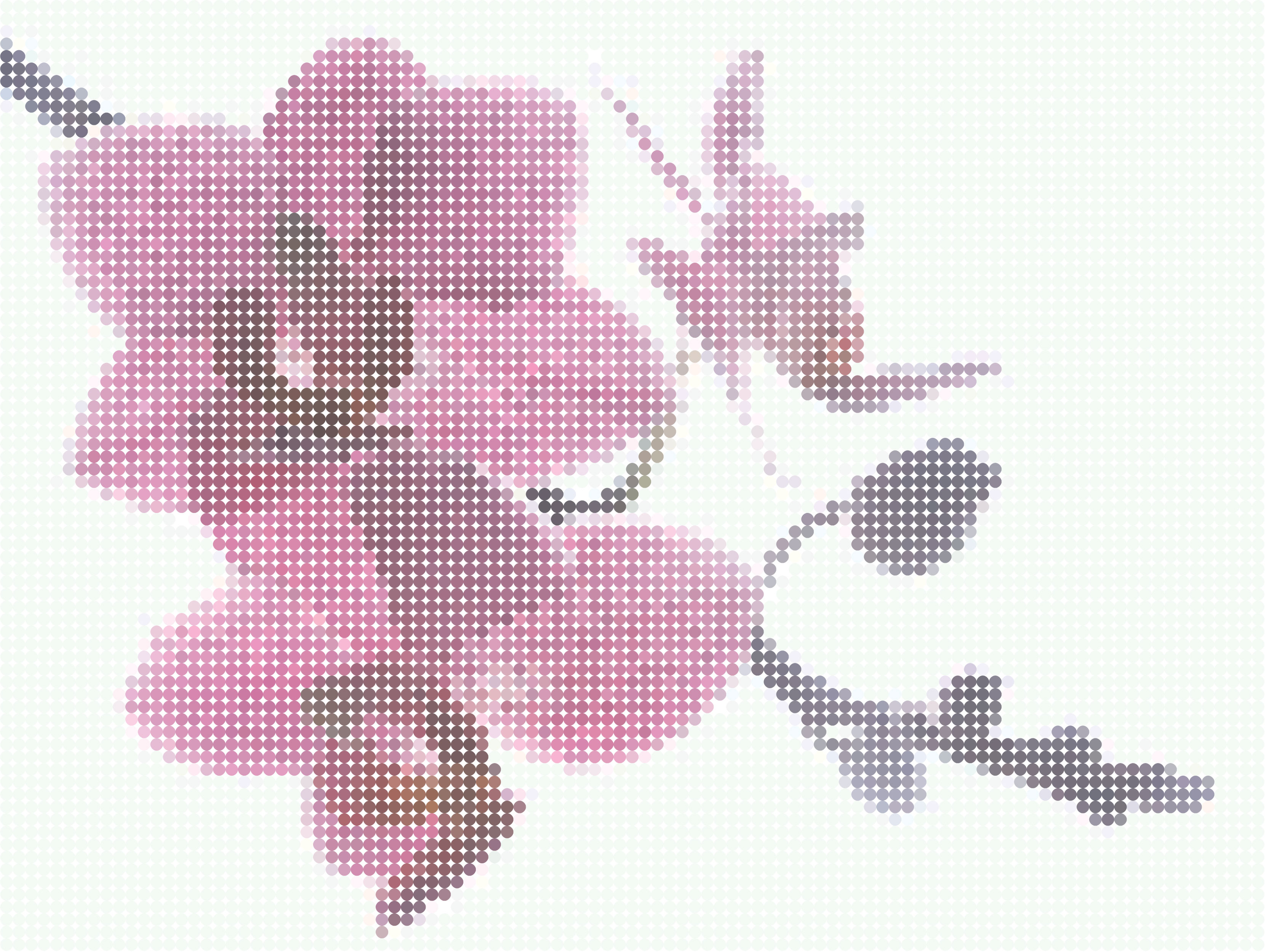 花のイラスト フリー素材 壁紙 背景no 734 紫 胡蝶蘭 ドット絵