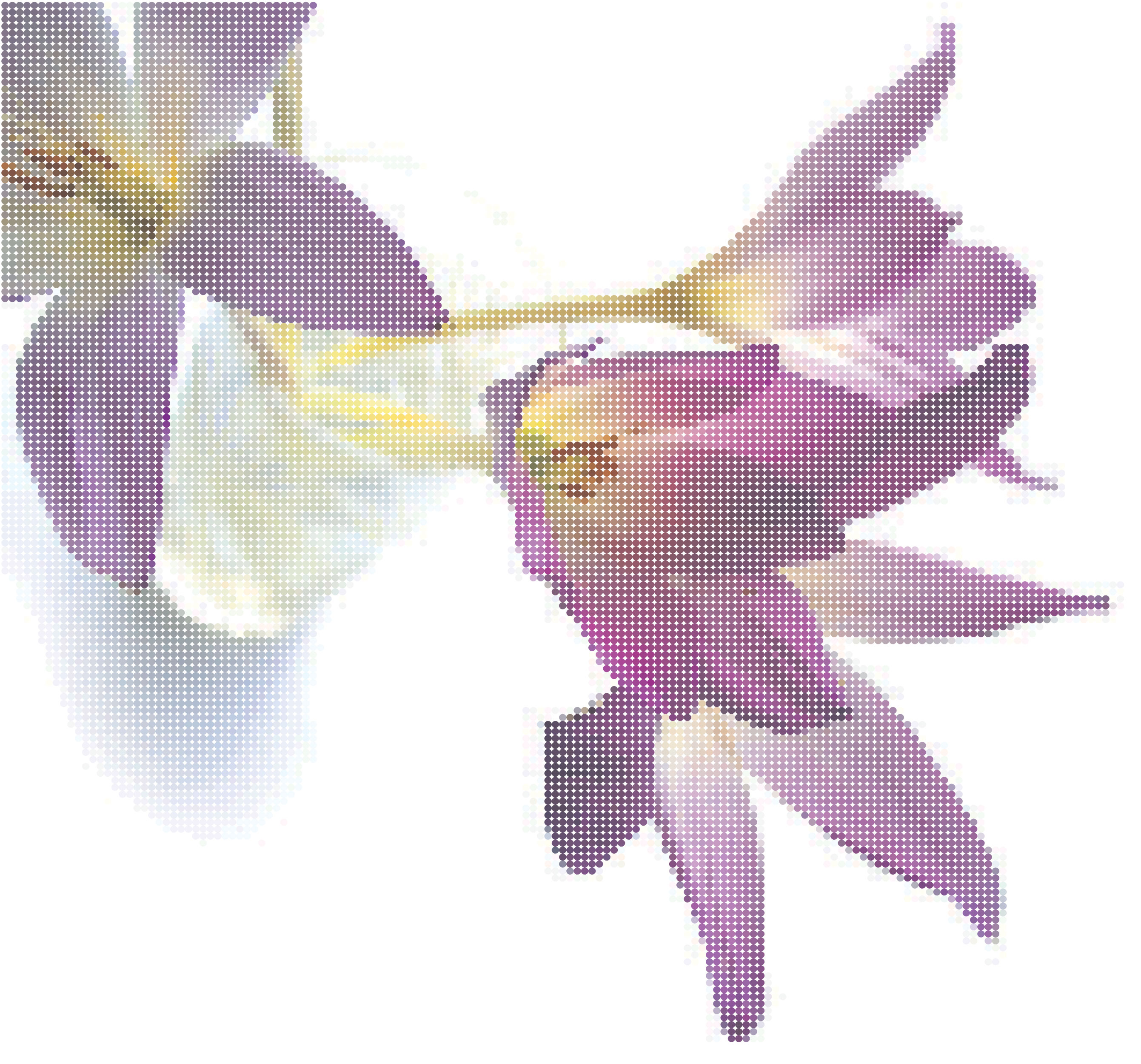 花のイラスト フリー素材 壁紙 背景no 735 紫 ドット絵