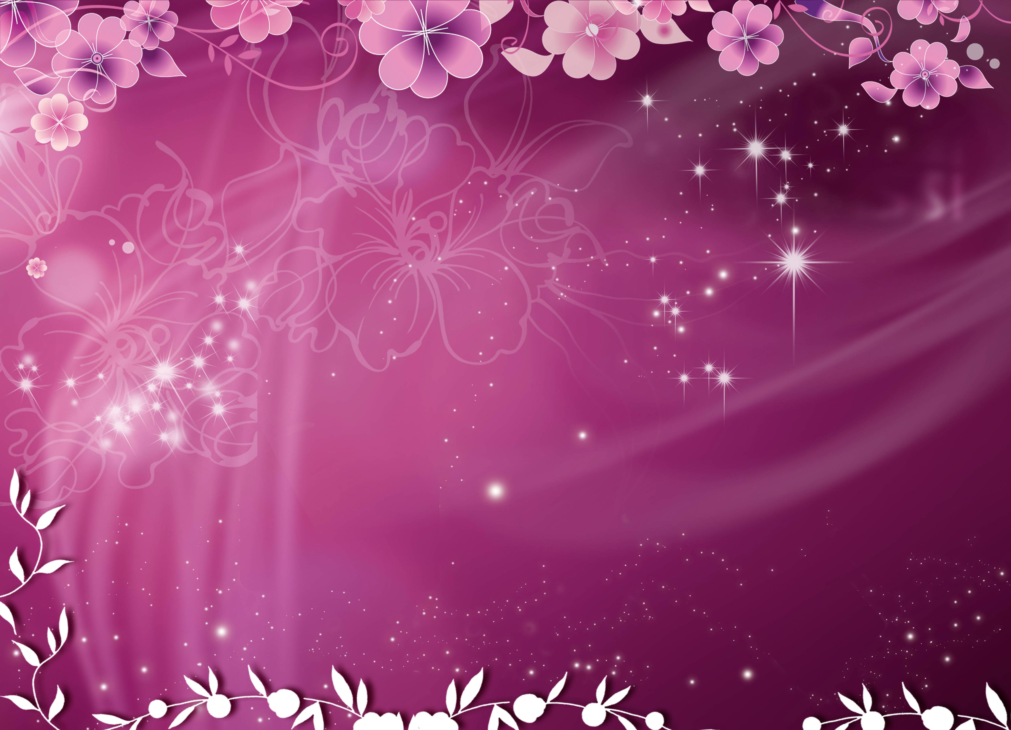 花のイラスト フリー素材 壁紙 背景no 754 紫 白抜き 光彩 輝き