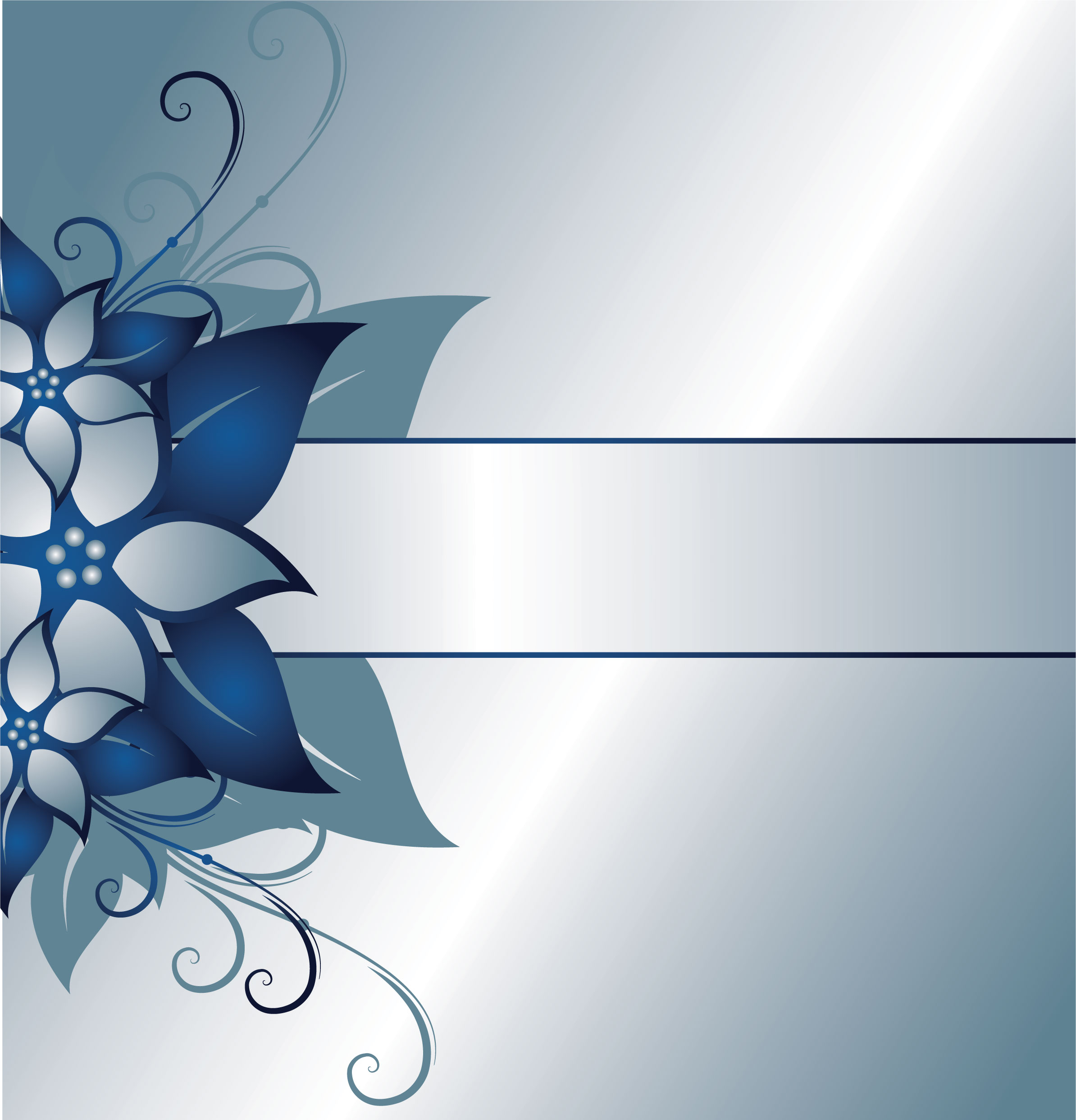 青い花のイラスト 背景 壁紙用 無料のフリー素材集 百花繚乱
