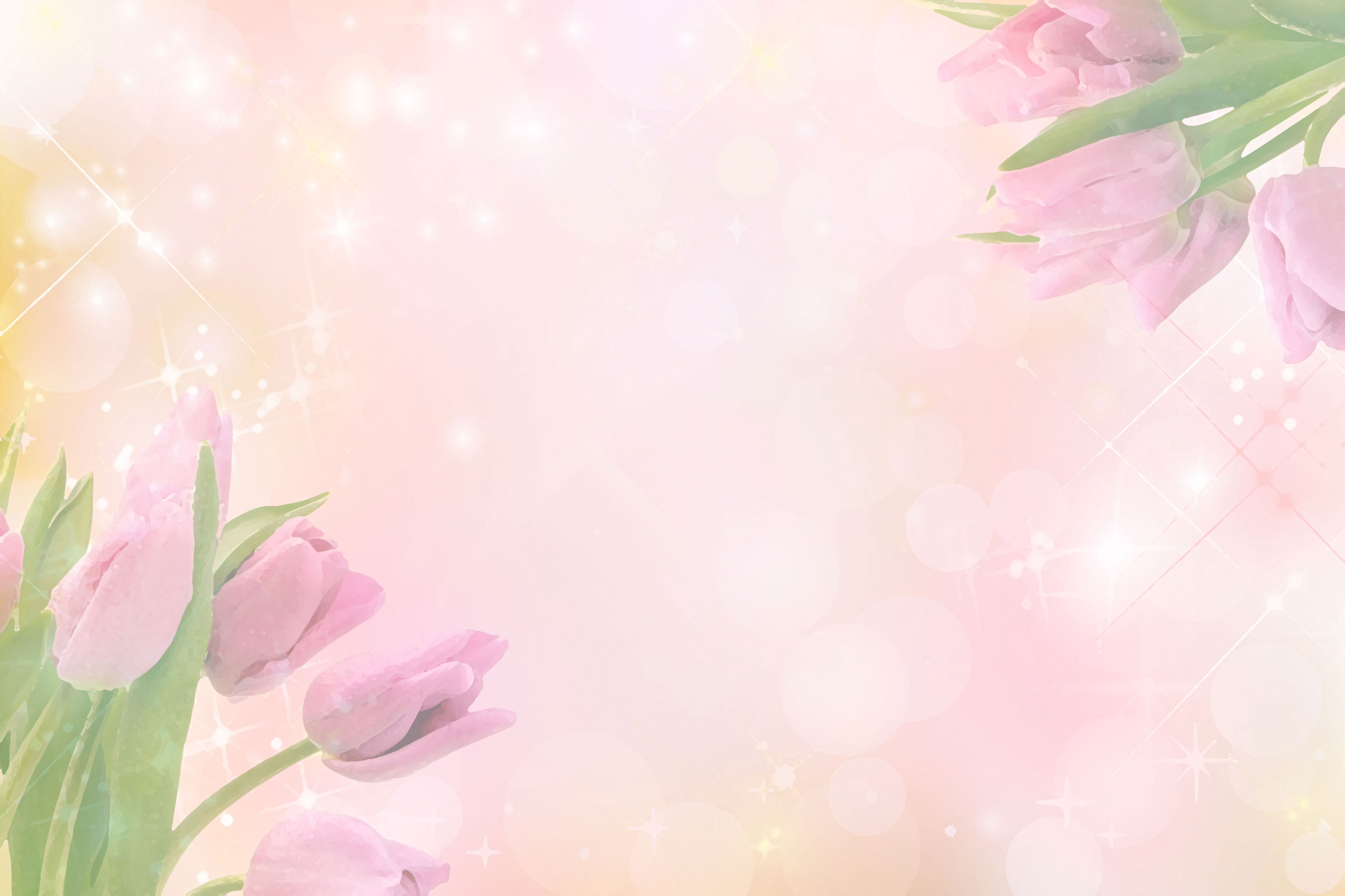 ピンクの花のイラスト フリー素材 壁紙 背景no 727 チューリップ ピンク 光