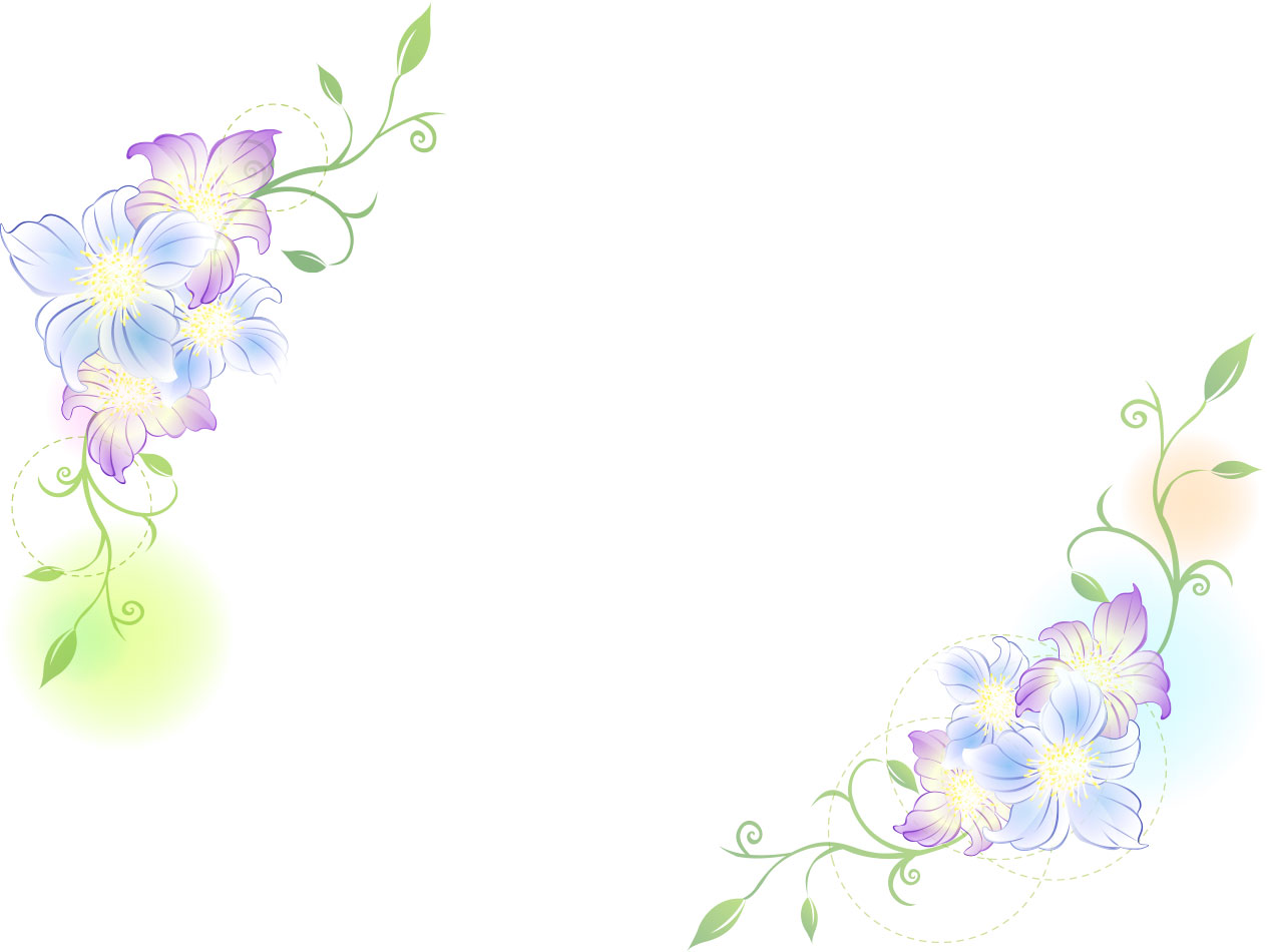 花のフレームのイラスト 画像no 009 手書き風フレーム 水彩 無料のフリー素材集 百花繚乱