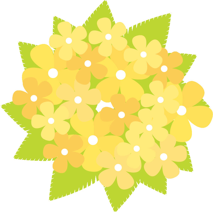 画像サンプル-花びらたくさん・黄色