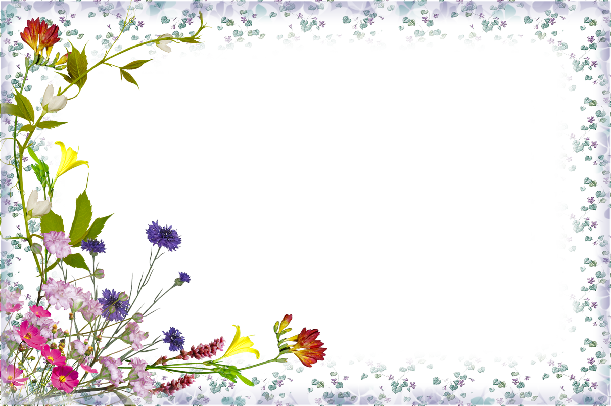 花のイラスト フリー素材 フレーム枠no 676 フラワーフレーム 紫基調