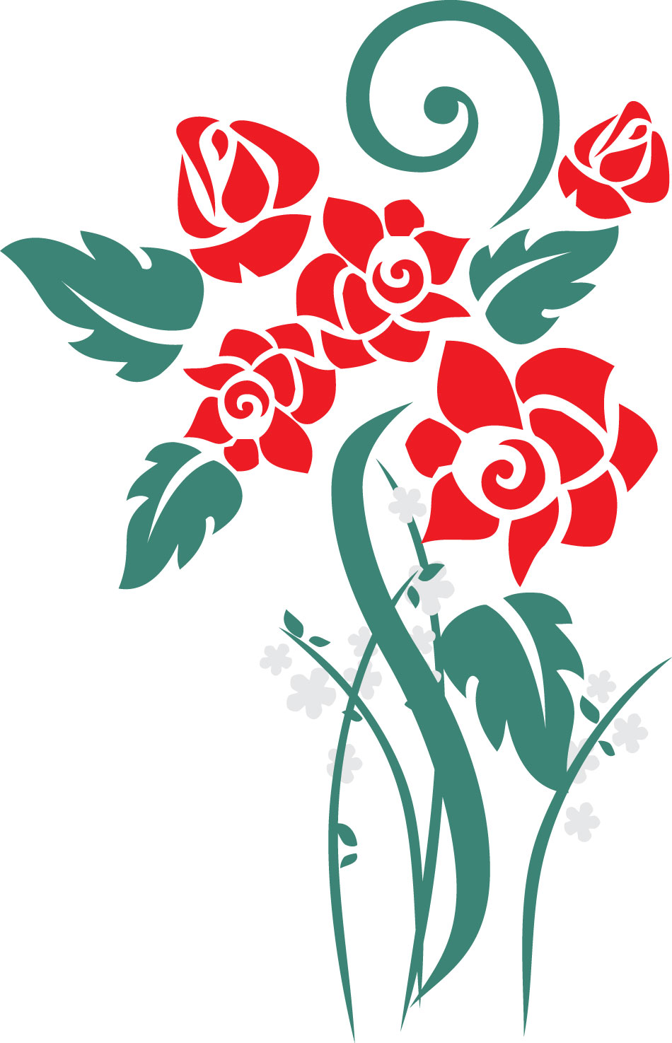 薔薇のイラスト見本-バラのイメージ