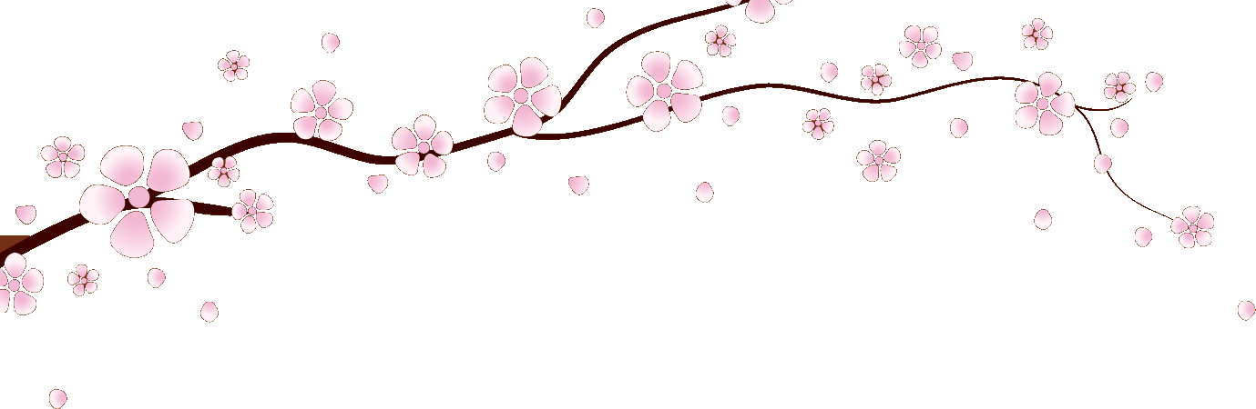 ピンクの花のイラスト フリー素材 No 359 桃の花