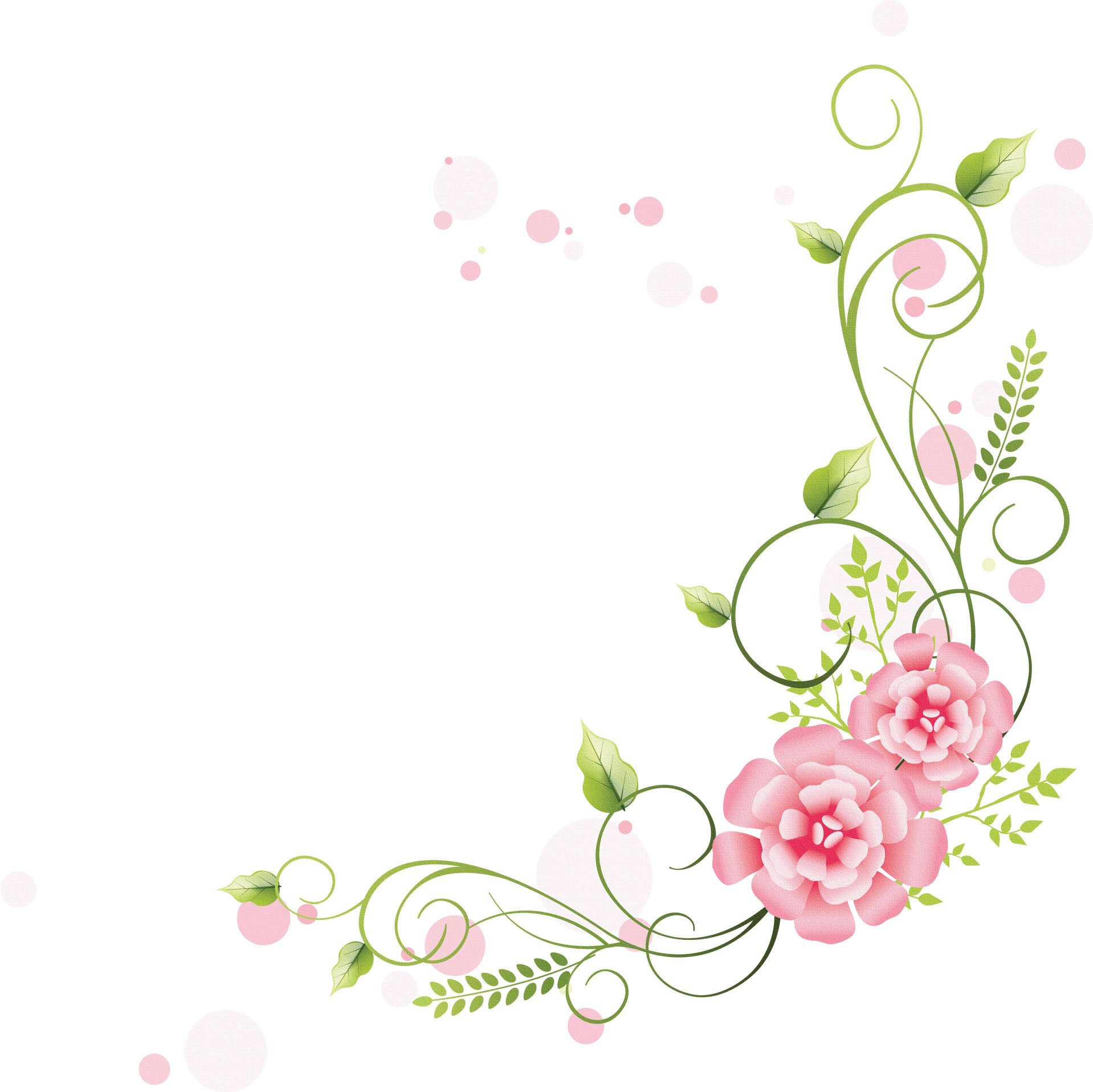 ピンクの花のイラスト フリー素材 No 335 ピンクコーナー