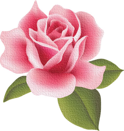 薔薇のイラスト見本-キャンパス画