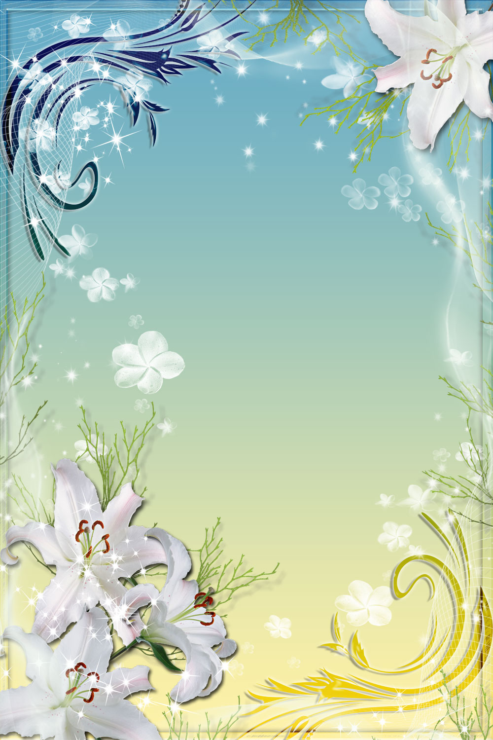 百合 ゆり の花の画像 イラスト フリー素材 No 128 ユリ ゴージャス