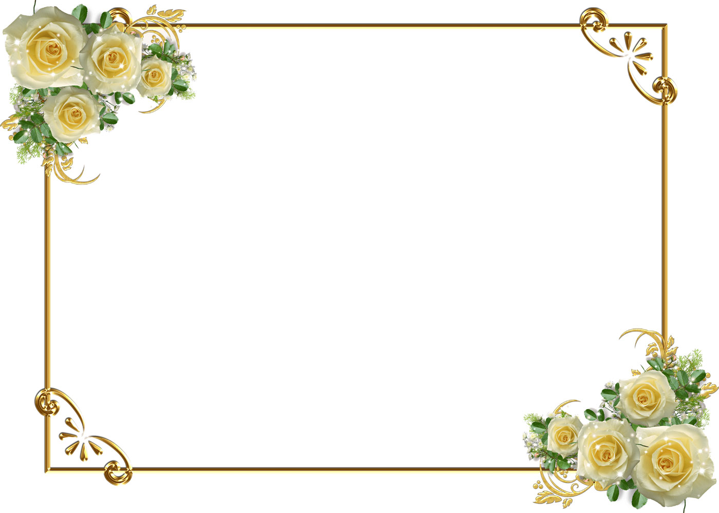 花や葉の写真 画像 フリー素材 フレーム枠no 1064 白バラ キラキラ光源