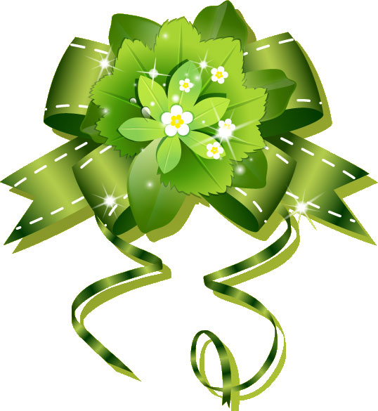 緑色の花のイラスト 無料のフリー素材集 百花繚乱