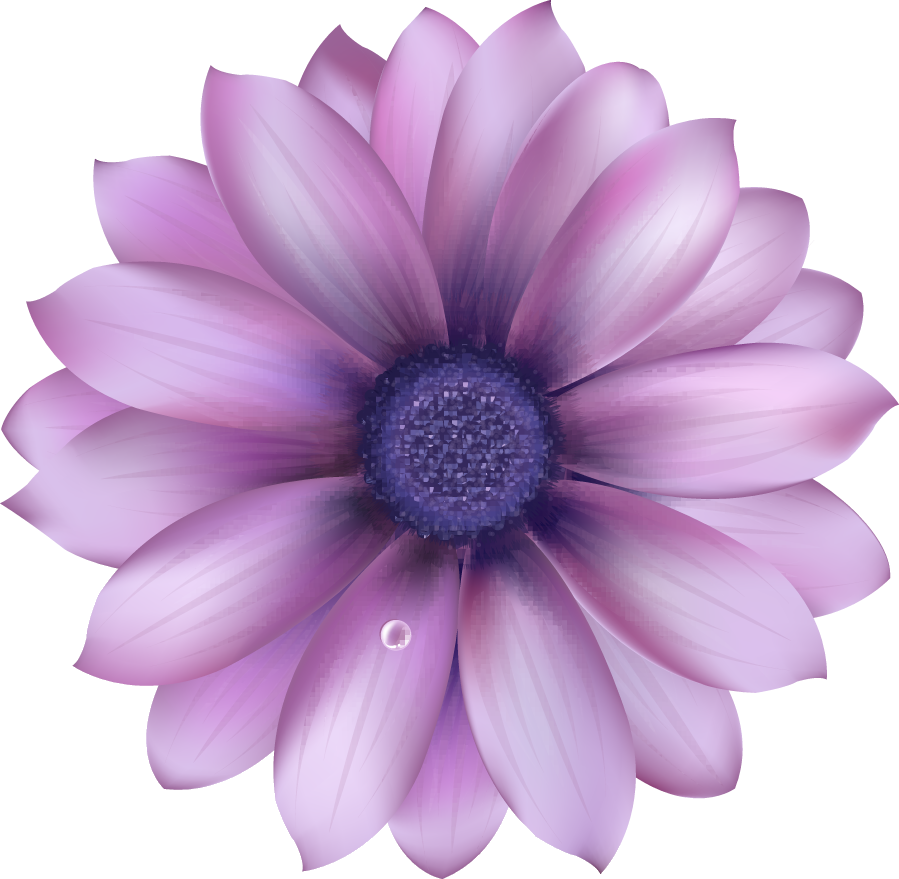 紫色の花のイラスト フリー素材 No 071 紫 水滴