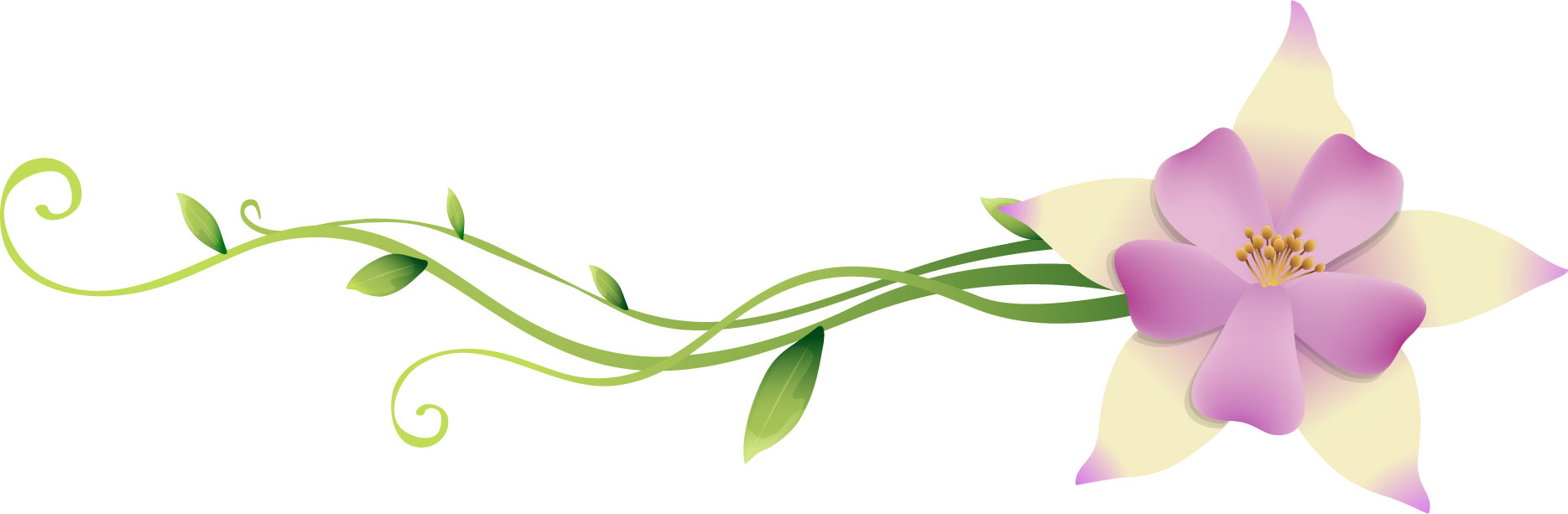 花のイラスト フリー素材 フレーム枠no 111 白紫 蔦 蔓 葉