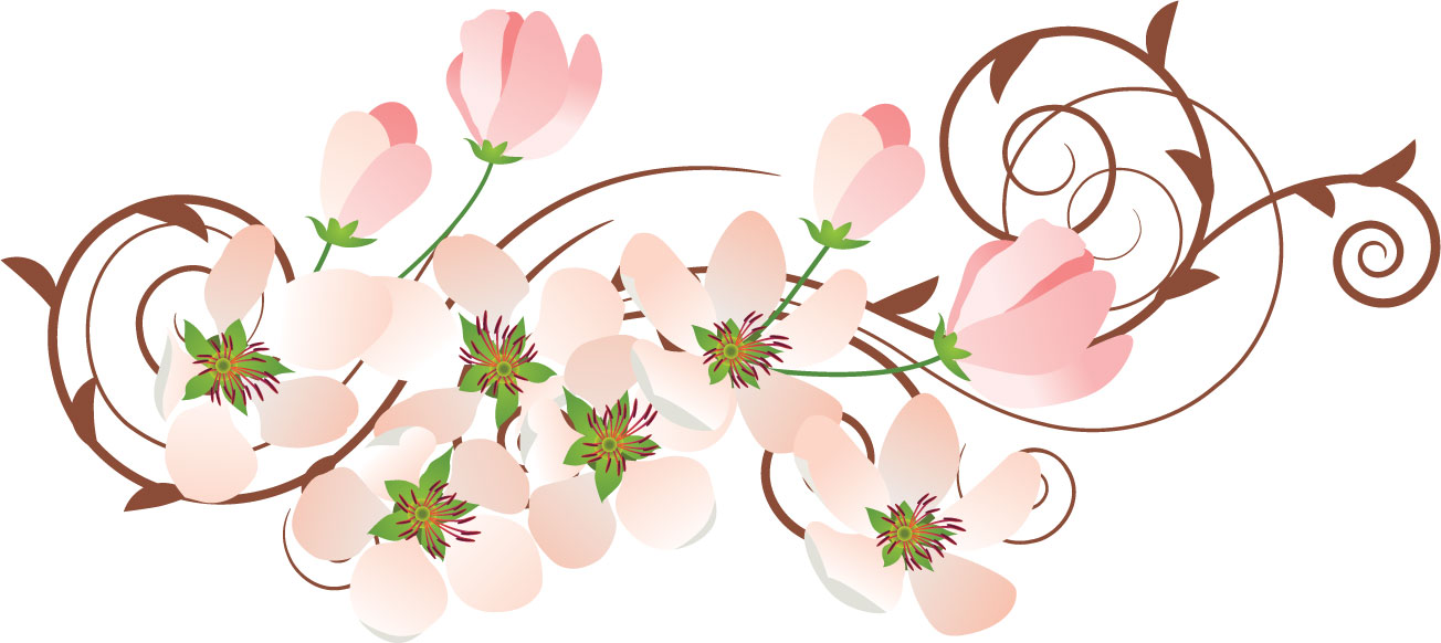 サクラのイラスト見本-ピンクの桜・つぼみ
