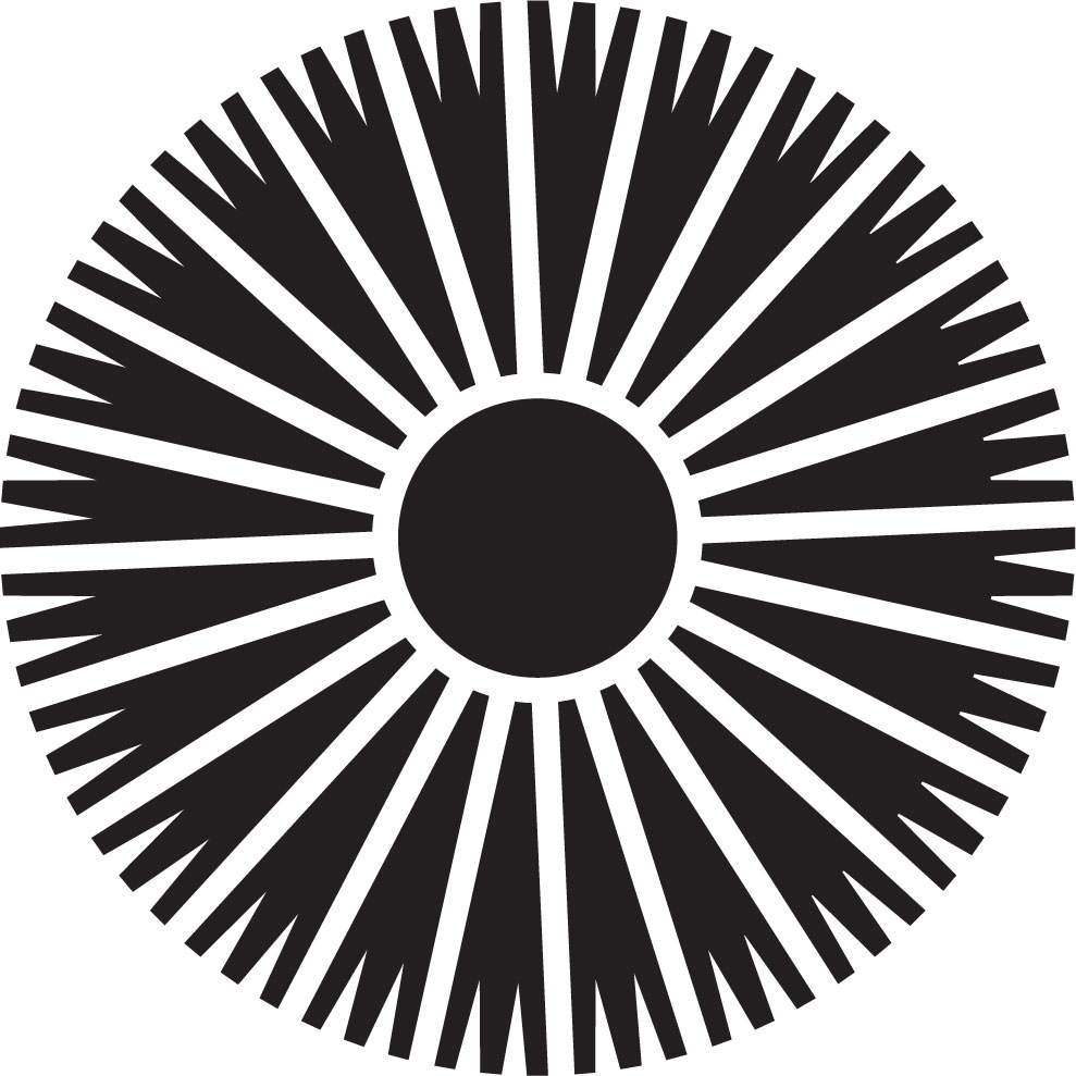 白黒 モノクロの花のイラスト フリー素材 花一輪no 646 白黒 丸円