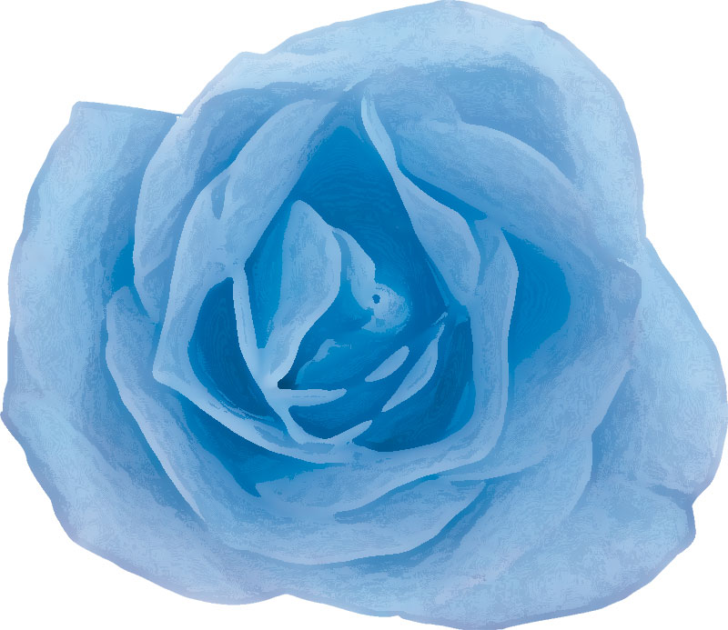 青い花のイラスト フリー素材 No 116 青 バラ