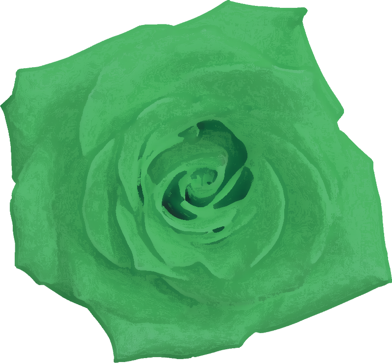 緑色の花のイラスト フリー素材 No 0 緑 バラ