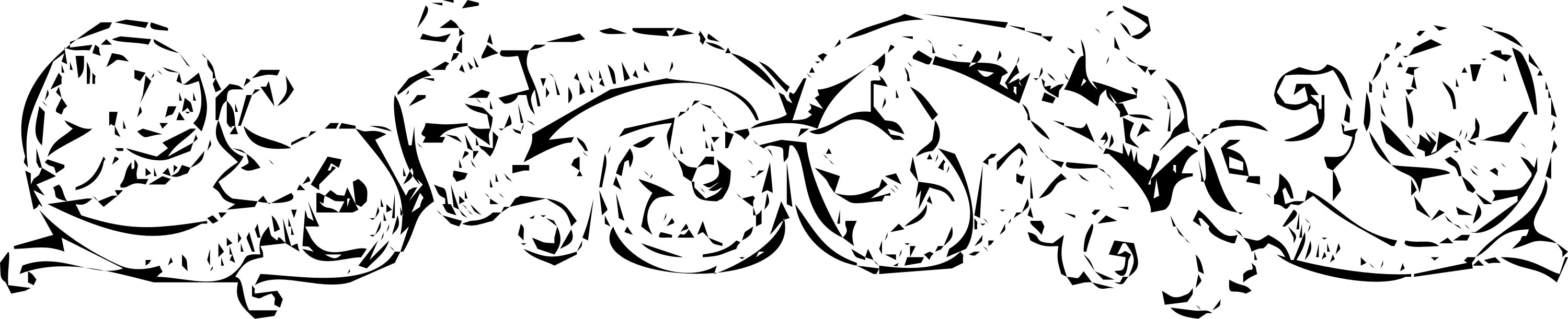 花のイラスト フリー素材 白黒 モノクロno 370 白黒 つる 蔦