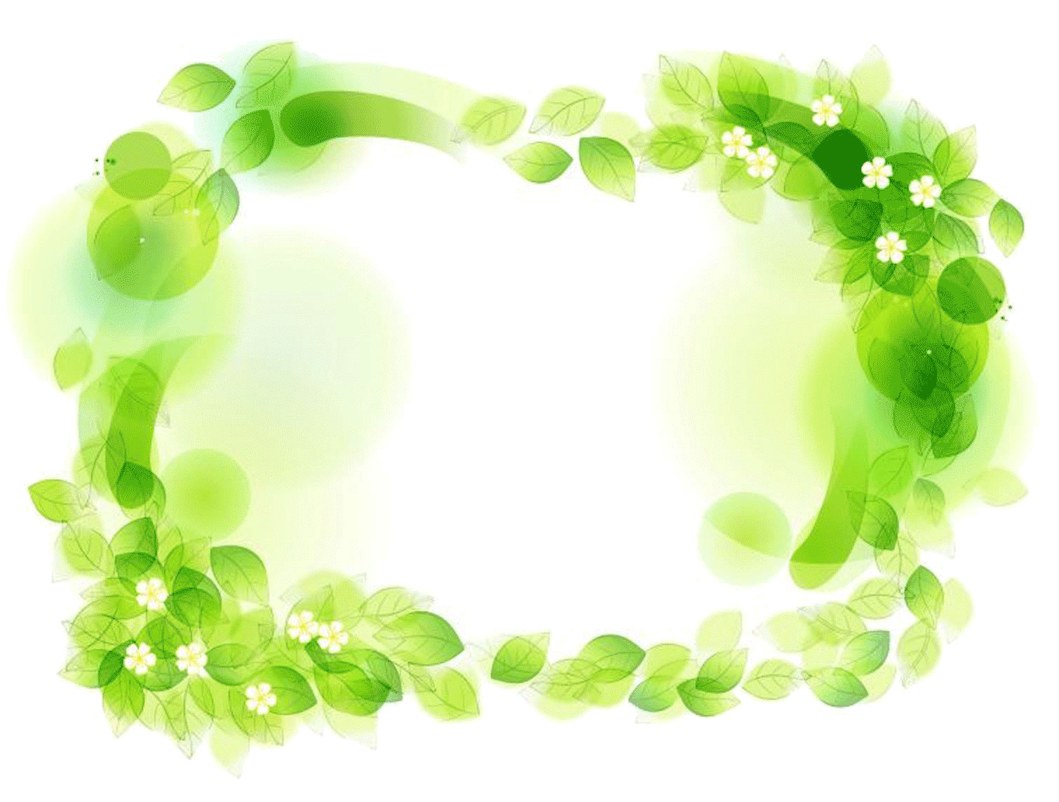 緑色の花のイラスト フリー素材 No 143 淡い草花 白緑
