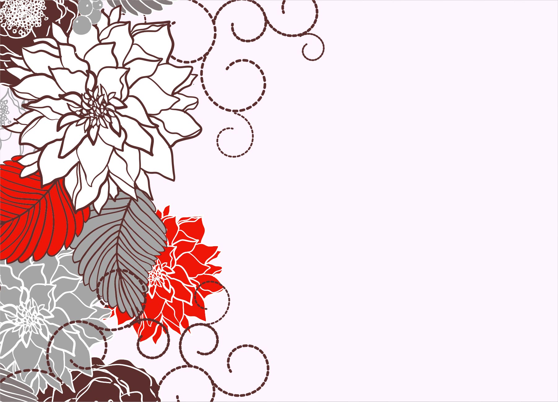 花の壁紙 背景のイラスト 画像no 5 ポップな花の色紙 無料のフリー素材集 百花繚乱