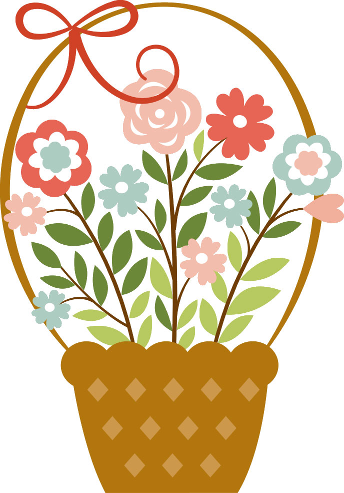 画像サンプル-花のバスケット