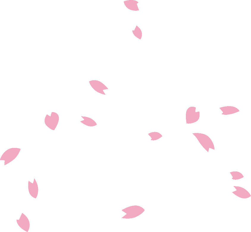 さくら 桜 のイラスト 画像no 026 舞い散る桜の花びら 無料のフリー素材集 百花繚乱