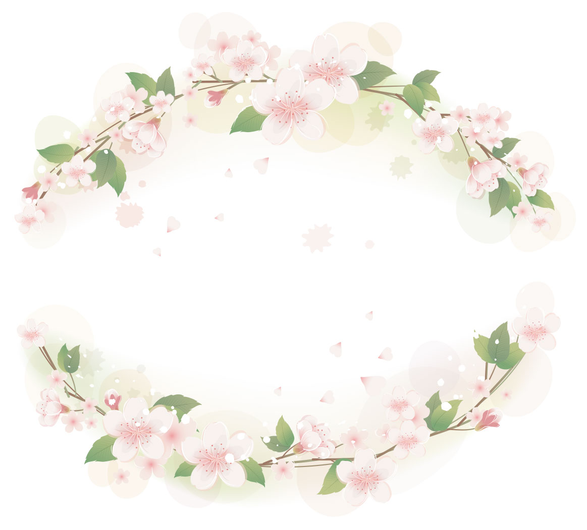 さくら 桜 のイラスト 画像no 053 さくらのフレーム 無料のフリー素材集 百花繚乱