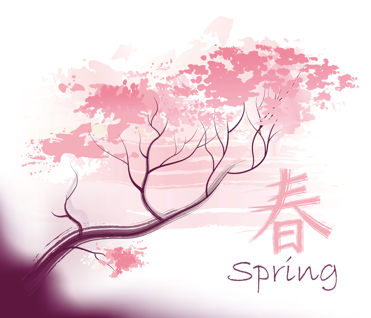 さくら 桜 のイラスト 画像no 061 壁紙 春のイメージ 桜 無料のフリー素材集 百花繚乱