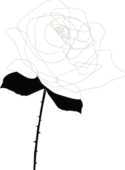 バラの花の画像 イラスト 白黒 モノクロ 無料のフリー素材集 百花繚乱 バラの花の画像 イラスト 白黒 モノクロ 無料のフリー素材集 百花繚乱