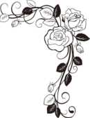 バラのイラスト フレーム 飾り枠 ライン線 Page 2 無料のフリー素材集 百花繚乱