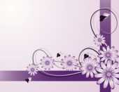 紫色の花のイラスト 背景 壁紙用 無料のフリー素材集 百花繚乱