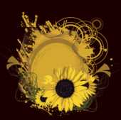 ひまわりの画像 イラスト 壁紙 背景用 無料のフリー素材集 百花繚乱