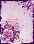紫色の花のイラスト 背景 壁紙用 無料のフリー素材集 百花繚乱