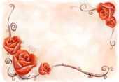 バラの花の画像 イラスト フレーム タイトル枠 無料のフリー素材集 百花繚乱