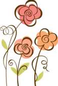 かわいい花 ポップな花のイラスト２ 無料のフリー素材集 百花繚乱