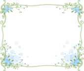 花のイラスト フレーム 外枠３ 無料のフリー素材集 百花繚乱