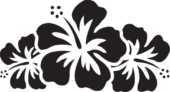 かわいいポップな花のイラスト 白黒 モノクロ３ 無料のフリー素材集 百花繚乱
