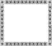 白黒 モノクロの花のイラスト フレーム枠 無料のフリー素材集 百花繚乱